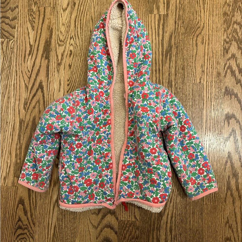 Baby Boden Floral reversable Jacket, size 18-24 Months
